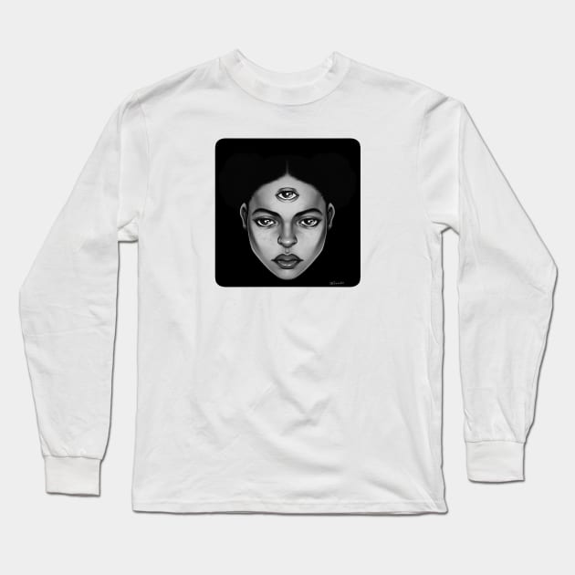 Grey The 3rd Long Sleeve T-Shirt by Yadoking